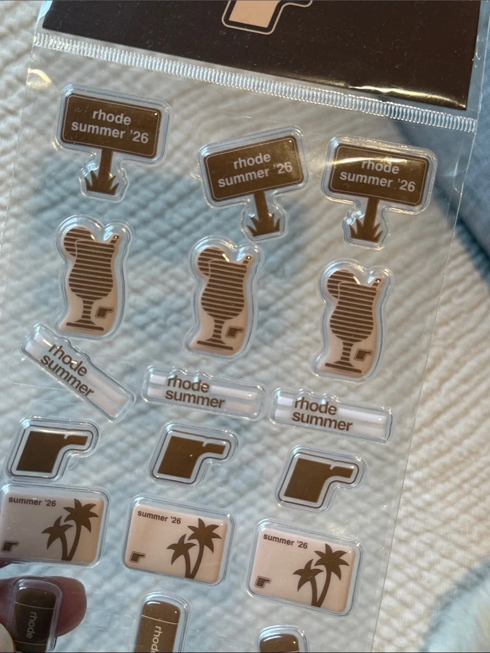 Rhode Summer Puffy Stickers - Pack of 18